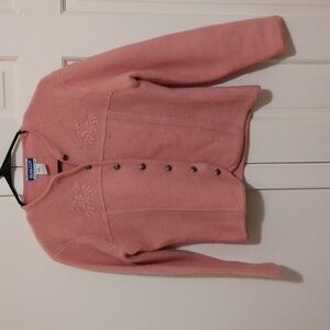 Vintage Pendleton wool women's medium pink sweater